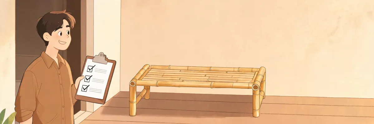 Illustration of a bamboo procurement conversation